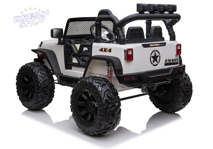 Auto na akumulator Jeep JC666 Biały Auto na akumulator Jeep JC666 Biały
