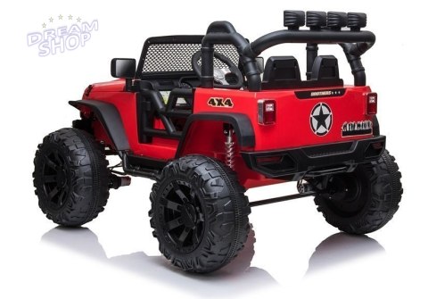 Auto na akumulator Jeep JC666 Czerwony Auto na akumulator Jeep JC666 Czerwony