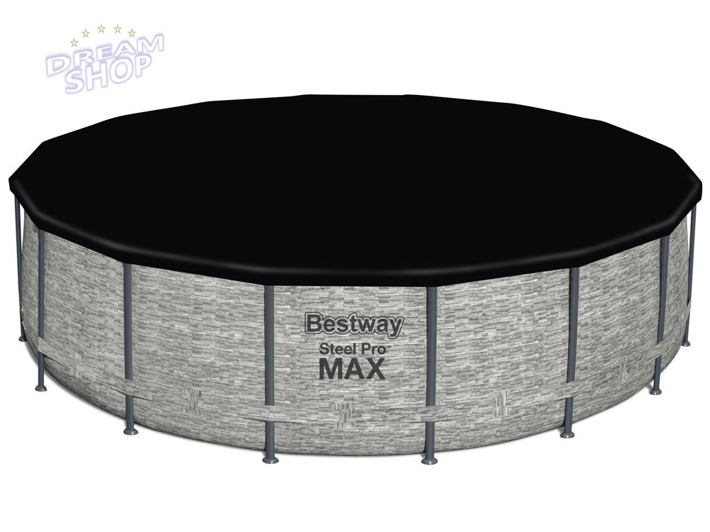 Bestway Basen stelażowy 488x122 kamień 10w1 5619E Bestway Basen stelażowy 488x122 kamień 10w1 5619E