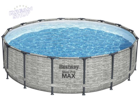 Bestway Basen stelażowy 488x122 kamień 10w1 5619E Bestway Basen stelażowy 488x122 kamień 10w1 5619E