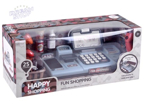 Kasa fiskalna dla dzieci skaner waga smartfon koszyk zabawa w sklep ZA4147 Kasa fiskalna dla dzieci skaner waga smartfon koszyk zabawa w sklep ZA4147