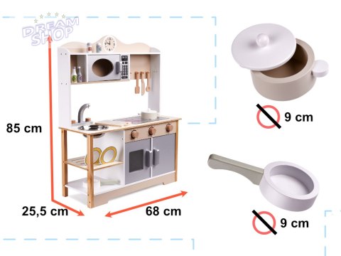 LULILO Kuchnia drewniana MDF Kuketo + akcesoria LULILO Kuchnia drewniana MDF Kuketo + akcesoria