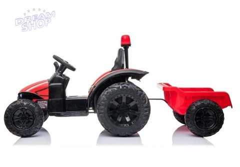Traktor na akumulator z Przyczepą HZB-200 Czerwony Traktor na akumulator z Przyczepą HZB-200 Czerwony