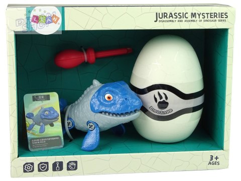 Zestaw Dinozaur Mosasaur z Jajkiem DIY Śrubokręt Niebieski Zestaw Dinozaur Mosasaur z Jajkiem DIY Śrubokręt Niebieski