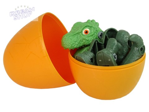 Zestaw Dinozaur Tyranozaur Rex z Jajkiem DIY Śrubokręt Zielony Zestaw Dinozaur Tyranozaur Rex z Jajkiem DIY Śrubokręt Zielony