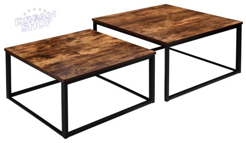 Zestaw stolików loftowych VELEN loft Zestaw stolików loftowych VELEN loft