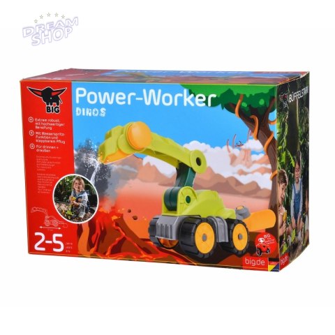 BIG Pług Zraszacz Dinozaur Power Worker Zabawka do Piasku BIG Pług Zraszacz Dinozaur Power Worker Zabawka do Piasku