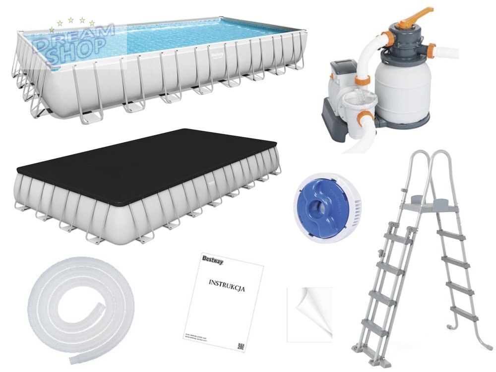 Bestway Basen STELAŻOWY 956x488x132cm 11w1 56623 Bestway Basen STELAŻOWY 956x488x132cm 11w1 56623