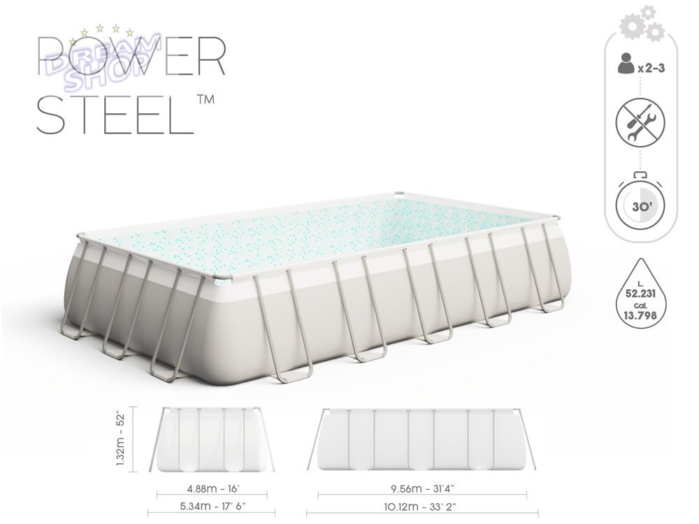 Bestway Basen STELAŻOWY 956x488x132cm 11w1 56623 Bestway Basen STELAŻOWY 956x488x132cm 11w1 56623
