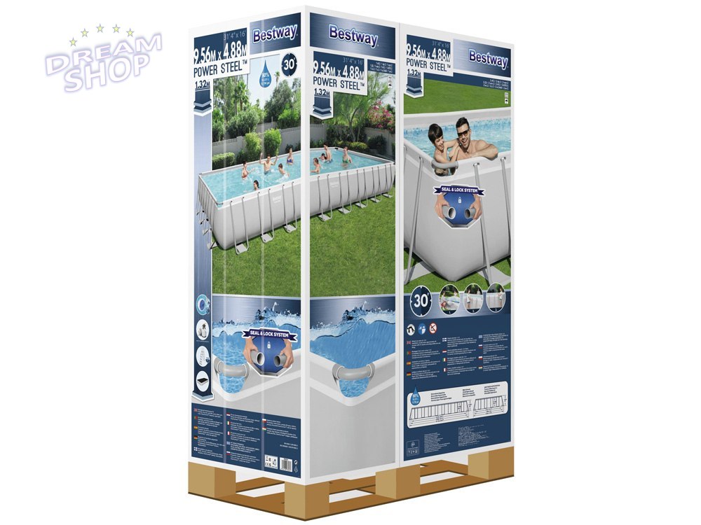 Bestway Basen STELAŻOWY 956x488x132cm 11w1 56623 Bestway Basen STELAŻOWY 956x488x132cm 11w1 56623