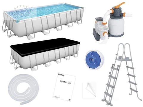Bestway basen Stelażowy 640x274x132cm 11w1 5612B Bestway basen Stelażowy 640x274x132cm 11w1 5612B