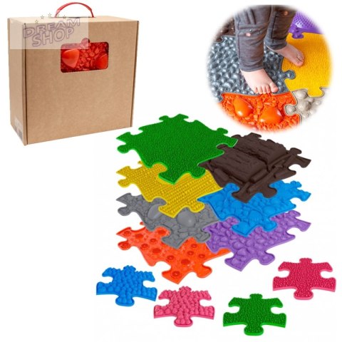 WOOPIE Mata Sensoryczna Ortopedyczna Puzzle 7 el. + 4 małe WOOPIE Mata Sensoryczna Ortopedyczna Puzzle 7 el. + 4 małe
