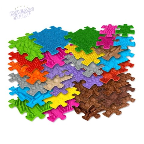 WOOPIE Mata Sensoryczna Ortopedyczna Royal Puzzle 26 el. + 4 małe