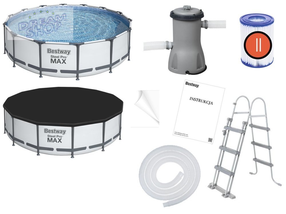 Bestway Basen STELAŻOWY 4,27m x 1,07m 11w1 56950 Bestway Basen STELAŻOWY 4,27m x 1,07m 11w1 56950
