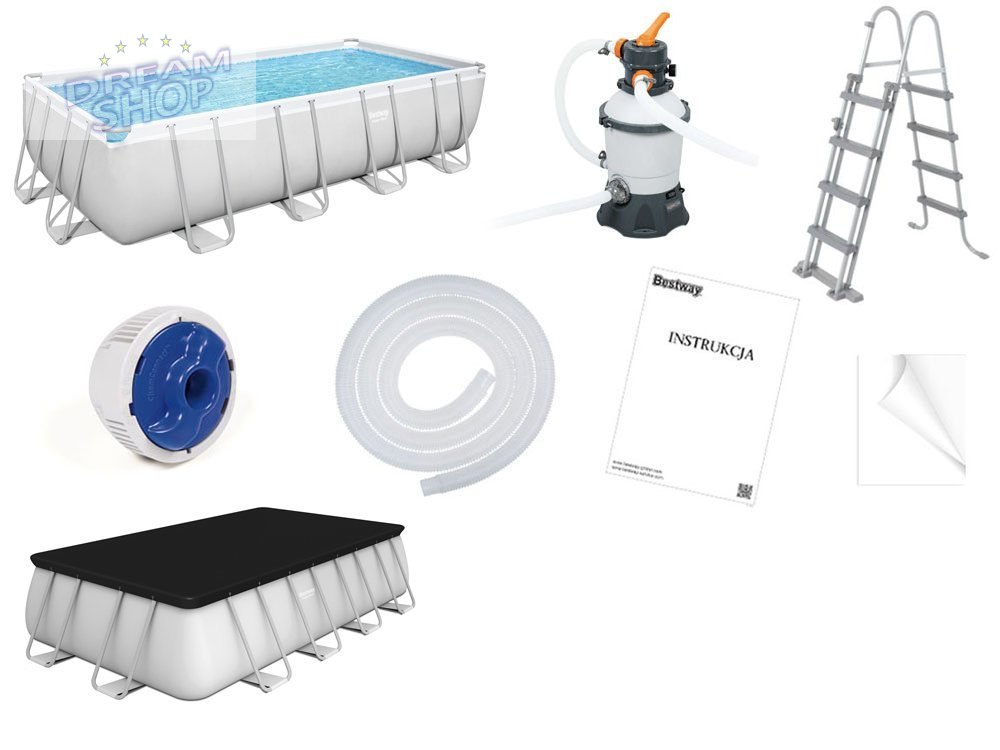 Bestway Basen STELAŻOWY 488x244x122cm 11w1 56671 Bestway Basen STELAŻOWY 488x244x122cm 11w1 56671