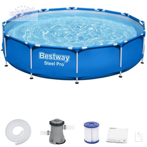 Bestway Basen stelażowy 366cm x 76cm 8w1 56681 Bestway Basen stelażowy 366cm x 76cm 8w1 56681