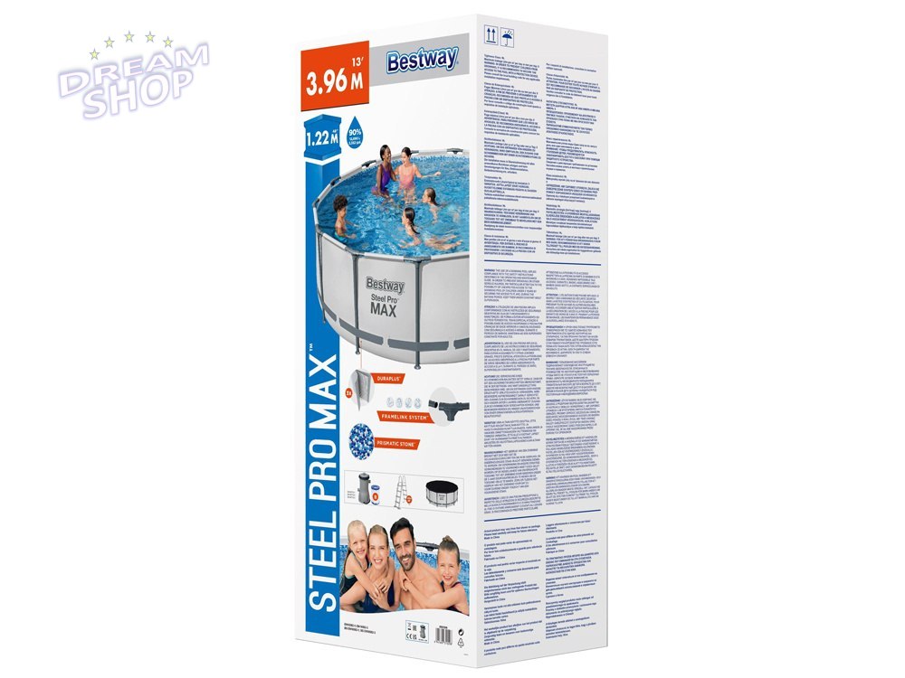 Bestway basen stelażowy 396x122cm 8w1 5618W Bestway basen stelażowy 396x122cm 8w1 5618W