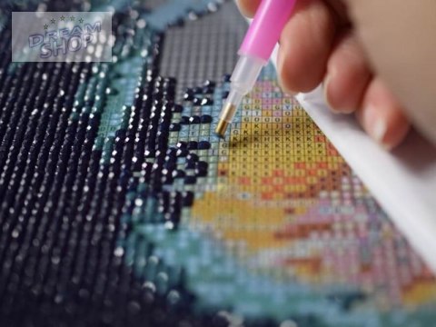 Haft Diamentowy, Obraz, Mozaika Diamentowa Diamond Painting, ABSTRAKCYJNY PIES 40x30cm Haft Diamentowy, Obraz, Mozaika Diamentowa Diamond Painting, ABSTRAKCYJNY PIES 40x30cm