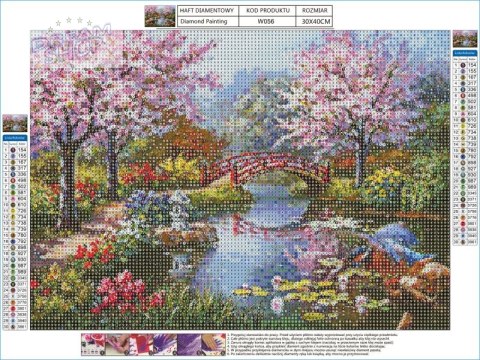 Haft Diamentowy, Obraz, Mozaika Diamentowa Diamond Painting, JAPOŃSKI OGRÓD 40x30cm Haft Diamentowy, Obraz, Mozaika Diamentowa Diamond Painting, JAPOŃSKI OGRÓD 40x30cm