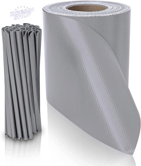 Taśma ogrodzeniowa 19 cm x 35 m szara Taśma ogrodzeniowa 19 cm x 35 m szara