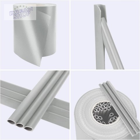 Taśma ogrodzeniowa 19 cm x 35 m szara Taśma ogrodzeniowa 19 cm x 35 m szara