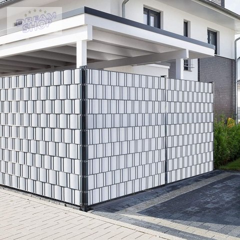 Taśma ogrodzeniowa 19 cm x 35 m szara Taśma ogrodzeniowa 19 cm x 35 m szara