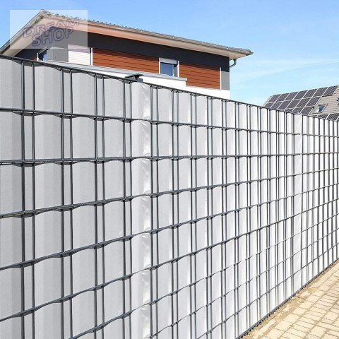 Taśma ogrodzeniowa 19 cm x 35 m szara Taśma ogrodzeniowa 19 cm x 35 m szara