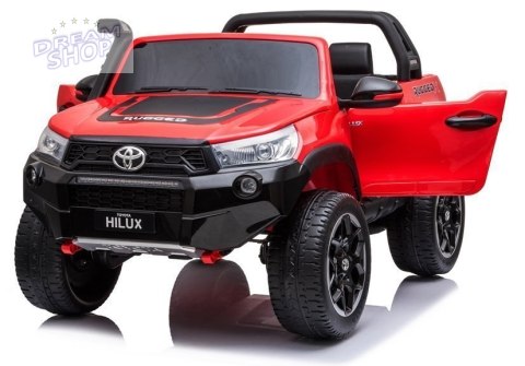 Auto na Akumulator Toyota Hilux Czerwony Lakierowany Auto na Akumulator Toyota Hilux Czerwony Lakierowany