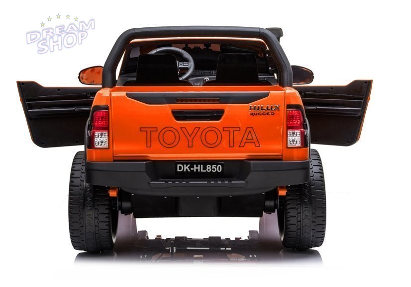 Auto na Akumulator Toyota Hilux Pomarańczowy Lakierowany Auto na Akumulator Toyota Hilux Pomarańczowy Lakierowany