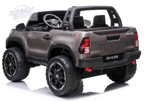 Auto na Akumulator Toyota Hilux Srebrny Lakierowany Auto na Akumulator Toyota Hilux Srebrny Lakierowany