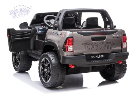 Auto na Akumulator Toyota Hilux Srebrny Lakierowany Auto na Akumulator Toyota Hilux Srebrny Lakierowany