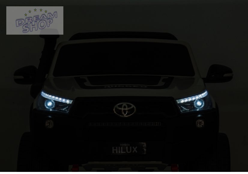 Auto na Akumulator Toyota Hilux Srebrny Lakierowany Auto na Akumulator Toyota Hilux Srebrny Lakierowany