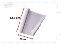 Folia rolka matowa gładka srebrna 1,52x28m