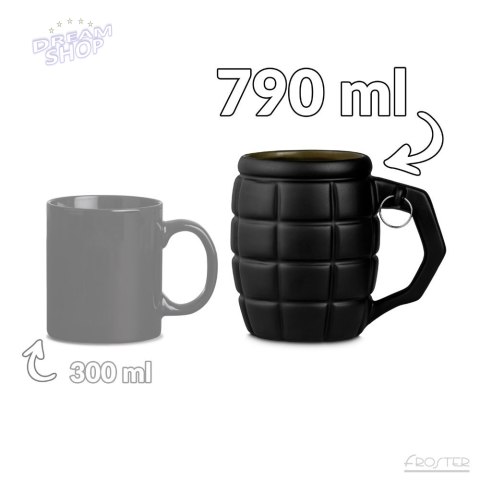 Gigantyczny Kubek Granat Czarny prezent dla Taty Gigantyczny Kubek Granat Czarny prezent dla Taty