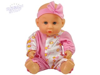 Lalka Bobas Różowa Nocnik Siusia Pije Kokardka 24 cm