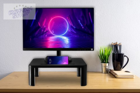 Podstawka pod monitor laptopa czarna Podstawka pod monitor laptopa czarna