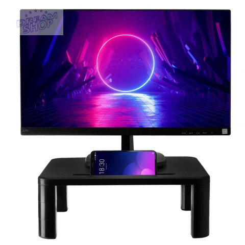 Podstawka pod monitor laptopa czarna Podstawka pod monitor laptopa czarna