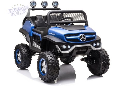Pojazd na Akumulator Mercedes Unimog S Niebieski Lakier Pojazd na Akumulator Mercedes Unimog S Niebieski Lakier