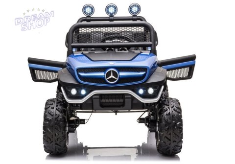 Pojazd na Akumulator Mercedes Unimog S Niebieski Lakier Pojazd na Akumulator Mercedes Unimog S Niebieski Lakier