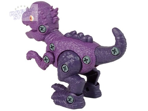 Zestaw Dinozaur Stygimoloch z Jajkiem DIY Śrubokręt Fioletowy