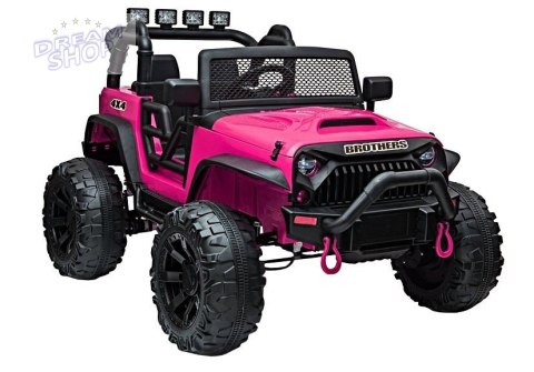 Auto na akumulator Jeep JC666 Różowy Lakierowany