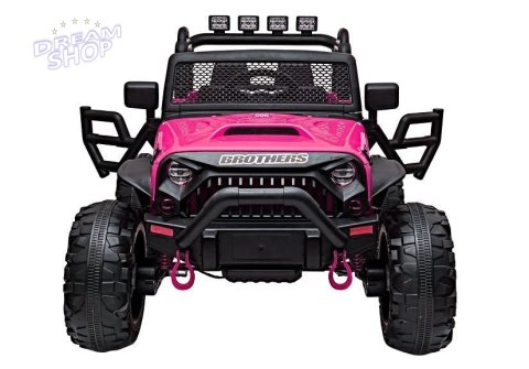 Auto na akumulator Jeep JC666 Różowy Lakierowany