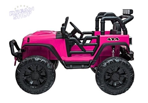 Auto na akumulator Jeep JC666 Różowy Lakierowany
