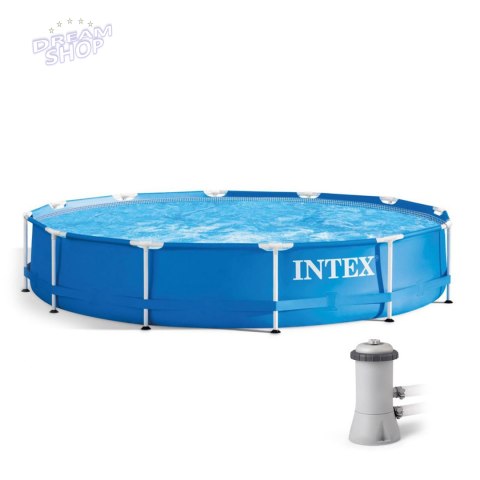 Basen ogrodowy stelażowy 366x76 Intex + pompa Basen ogrodowy stelażowy 366x76 Intex + pompa
