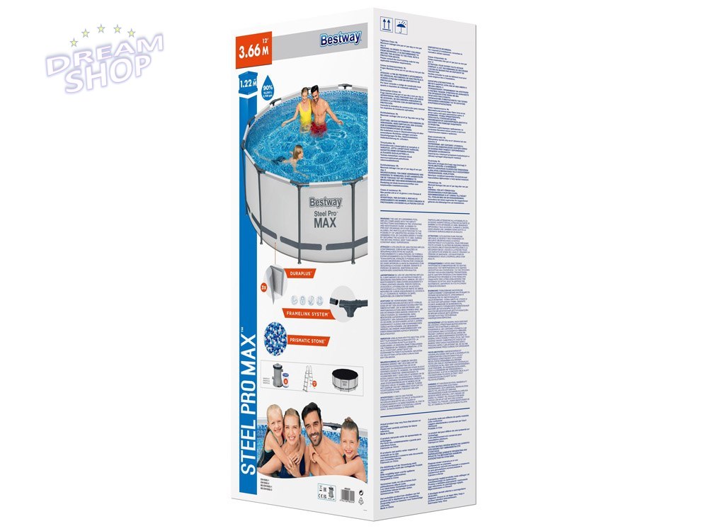 Basen Ogrodowy Stelażowy 366 x 122 cm Bestway 56420 Basen Ogrodowy Stelażowy 366 x 122 cm Bestway 56420