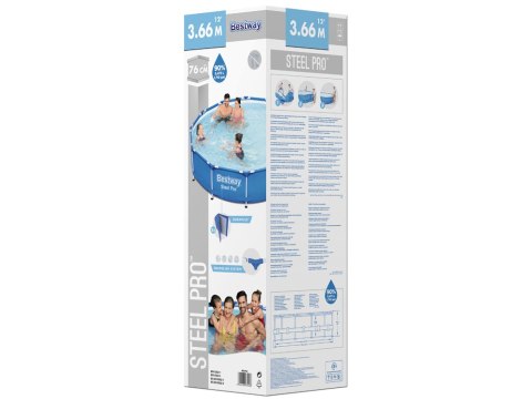 Bestway basen stelażowy 366x76 cm 6,473L 56706