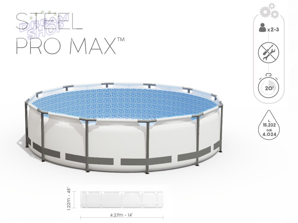 Bestway basen stelażowy 427x122cm 10w1 5612X Bestway basen stelażowy 427x122cm 10w1 5612X
