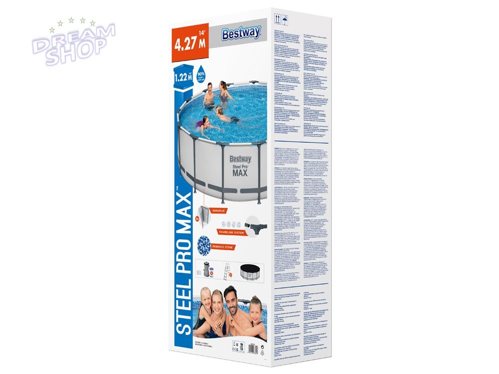 Bestway basen stelażowy 427x122cm 10w1 5612X Bestway basen stelażowy 427x122cm 10w1 5612X