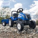 FALK Traktor na Pedały New Holland Duży z Przyczepką + Otwierana Maska od 2 lat