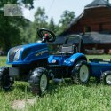 FALK Traktor na Pedały New Holland Duży z Przyczepką + Otwierana Maska od 2 lat